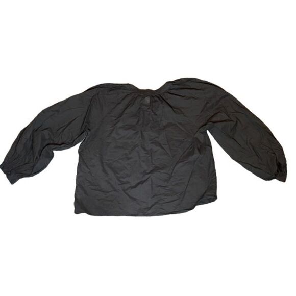 H&M Black Blouse with Puff Sleeve Size 10 - Picture 2 of 6